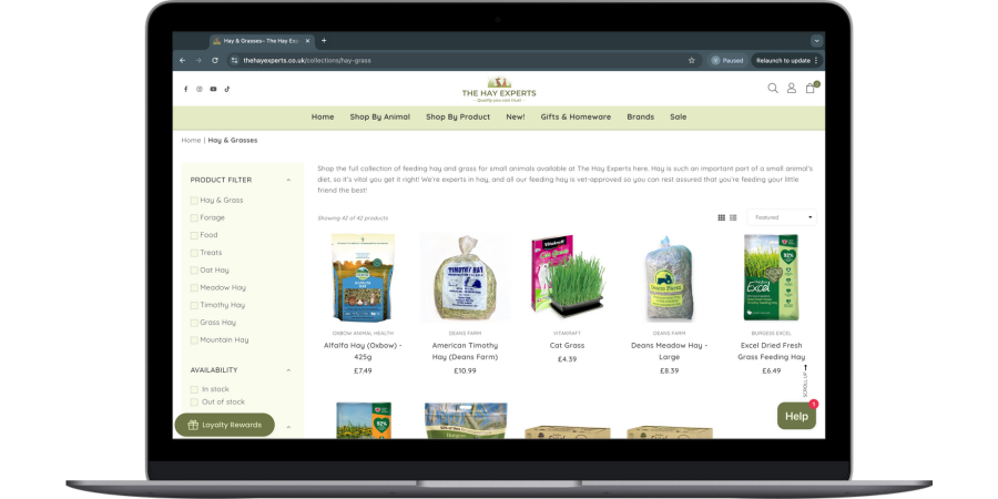 hay-expert Collection Page Screenshot